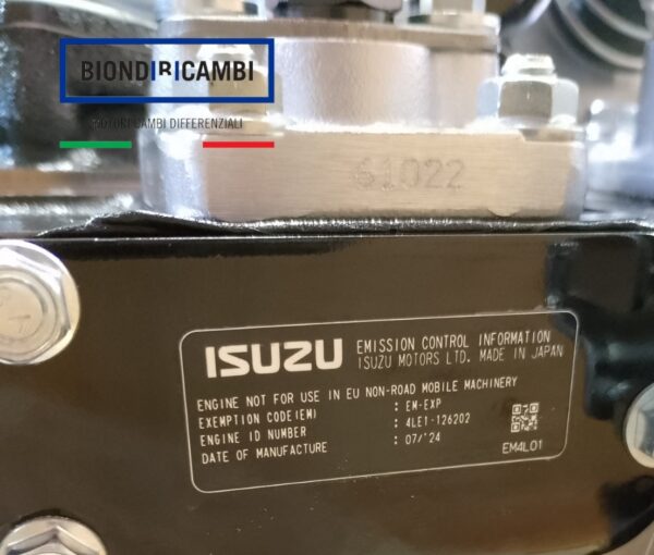 MOTORE ISUZU 4LE1