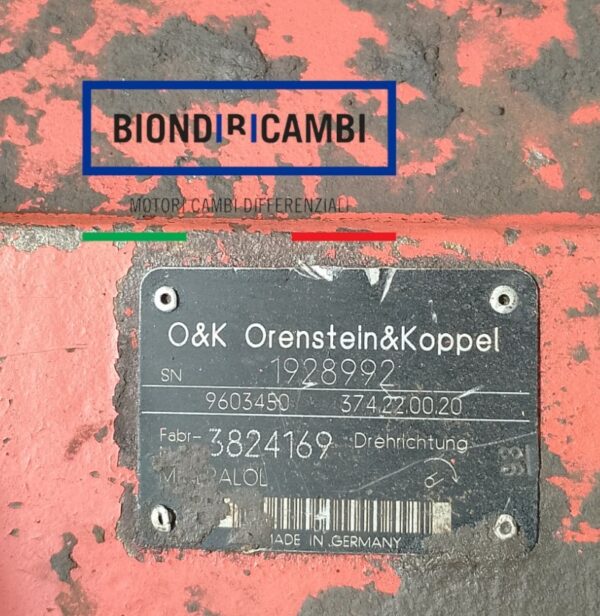 Pompa Idraulica Orenstein&Koppel 1928992 O&K 374.22.00.20