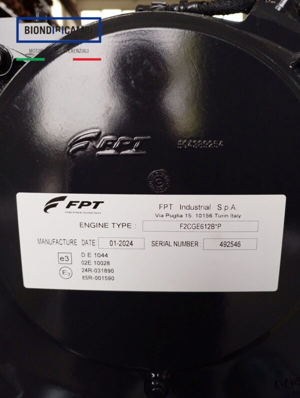 Motore Iveco F2CGE612B FPT F2CGE612B P