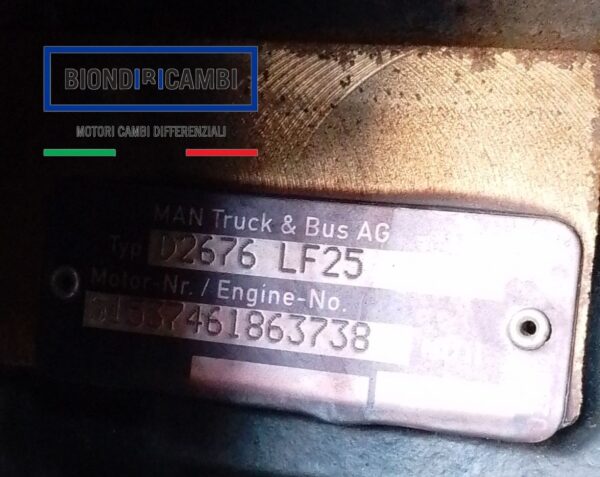 Motore Man TGX 480 D2676 LF25