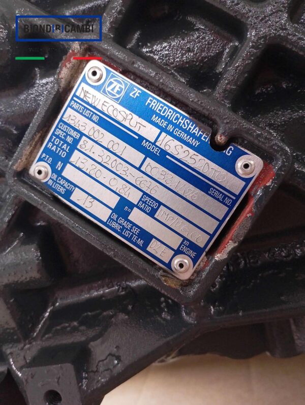 Cambio Man 81 32003 6676 ZF 1343 002 001